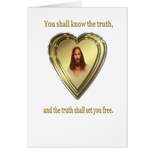Shall know the truth cards (Front)