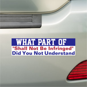 Shall not be infringed car magnet