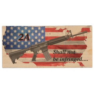 Shall Not Be Infringed US Flag AR15 Personalized