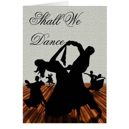 Shall We Dance Cards (Front)