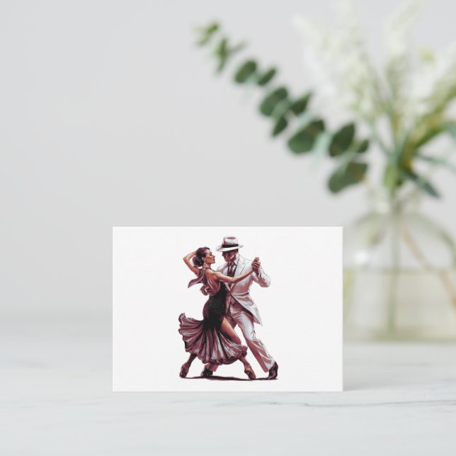 Shall We Dance - Design 1 Note Card (Standing Front)