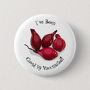 Shallot cartoon illustration button