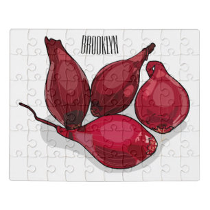 Shallot cartoon illustration jigsaw puzzle