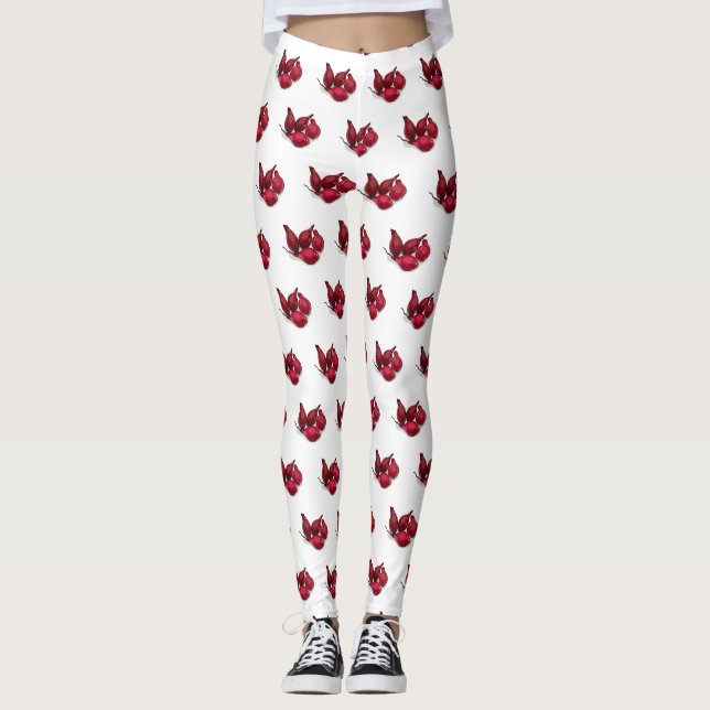 Shallot cartoon illustration leggings (Front)