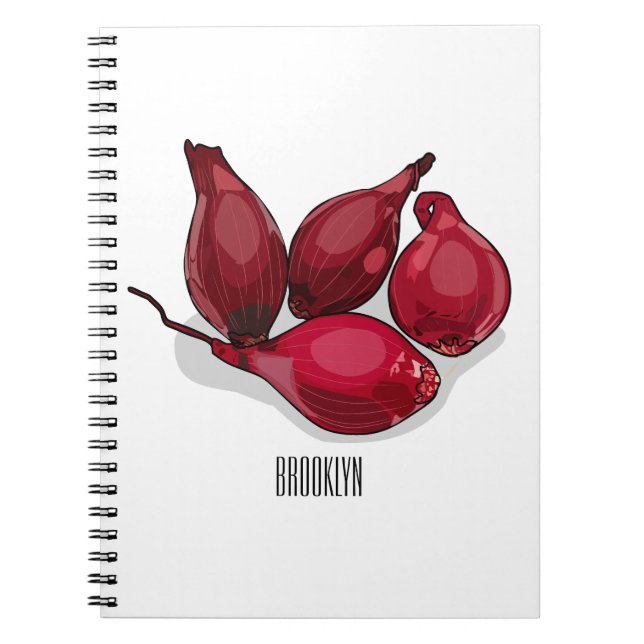 Shallot cartoon illustration notebook (Front)