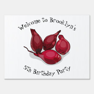 Shallot cartoon illustration sign