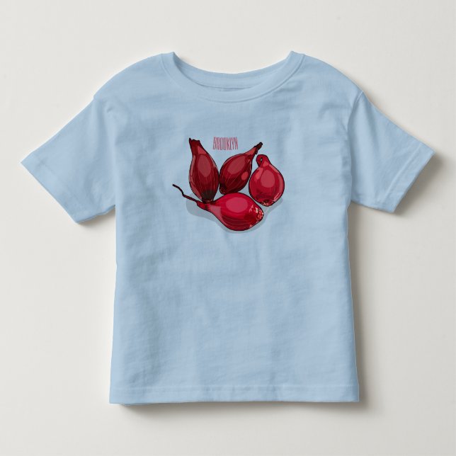 Shallot cartoon illustration toddler t-shirt (Front)