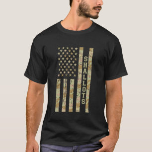 Shallots Cooking Ingredient Flavoring Desert Camo T-Shirt
