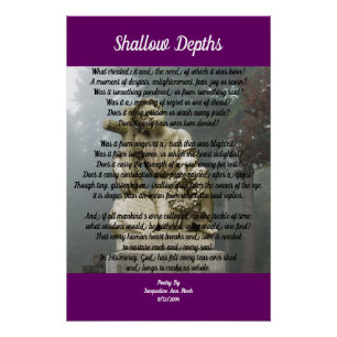 Shallow Depths Poetry Poster