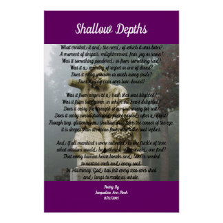 Shallow Depths Poetry Poster