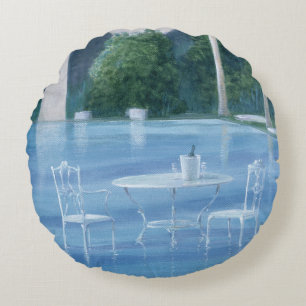 Shallow End Round Pillow