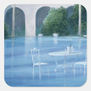 Shallow End Square Sticker