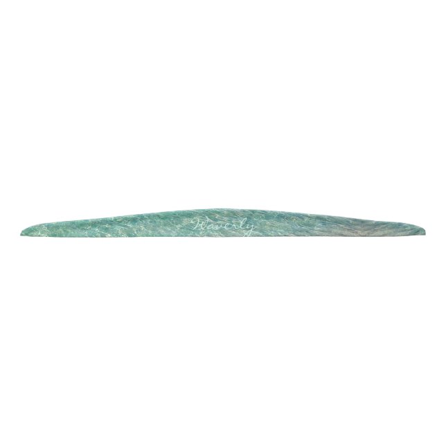 Shallow Water Personalized Turquoise & Sand Tie Headband (Front)