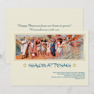 Shalom at Pesach. Fine Art Passover Greeting Card
