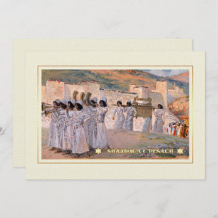 Shalom at Pesach. Fine Art Passover Greeting Card