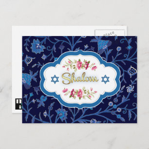 Shalom at Pesach. Happy Passover Postcard