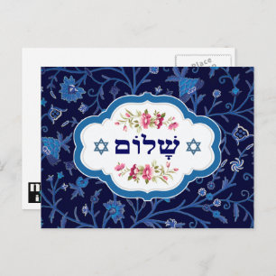 Shalom at Pesach. Happy Passover Postcard