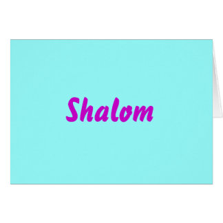 Shalom (blank inside) cards