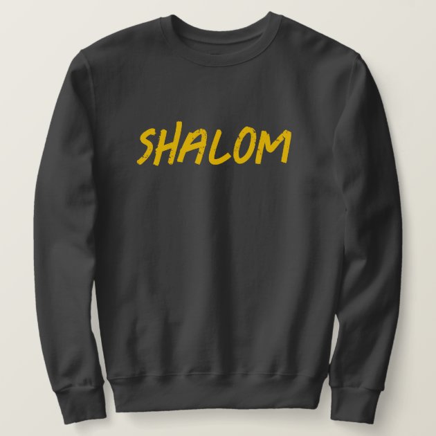 Black sweatshirt discount with gold writing