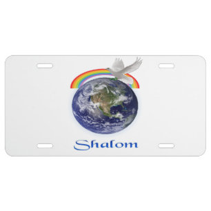 Shalom christian products license plate