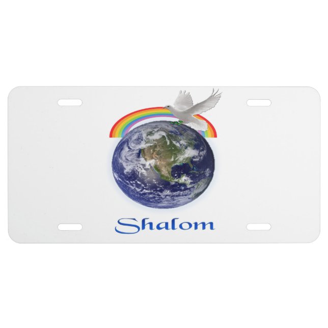 Shalom christian products license plate (Front)