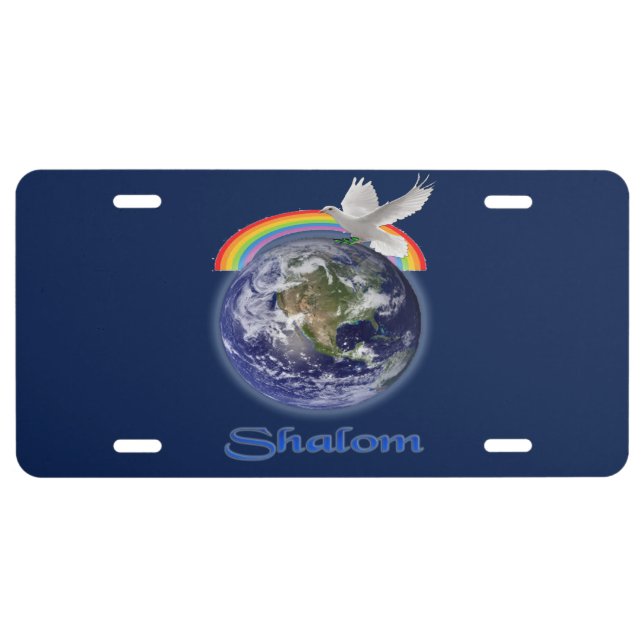 Shalom christian products license plate (Front)