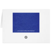 Shalom Distressed Blue Background Cards (Back Horizontal)