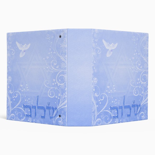 Shalom Dove Blue Swirl Binder (Background)