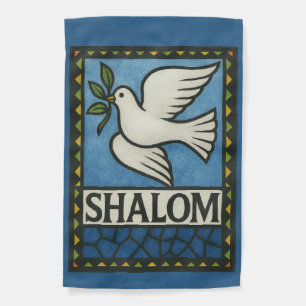 Shalom Dove Peace Earth Garden Flag