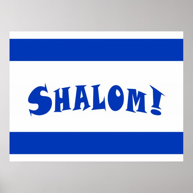 Shalom Flag Poster (Front)