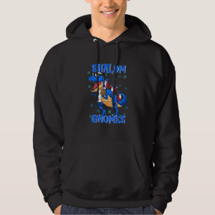 Shalom Gnomes Dinosaur  Hanukkah Pajamas Chanukah Hoodie