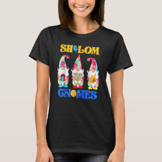 Shalom Gnomes Happy Chanukkah Menorah Hanukkah Jew T-Shirt
