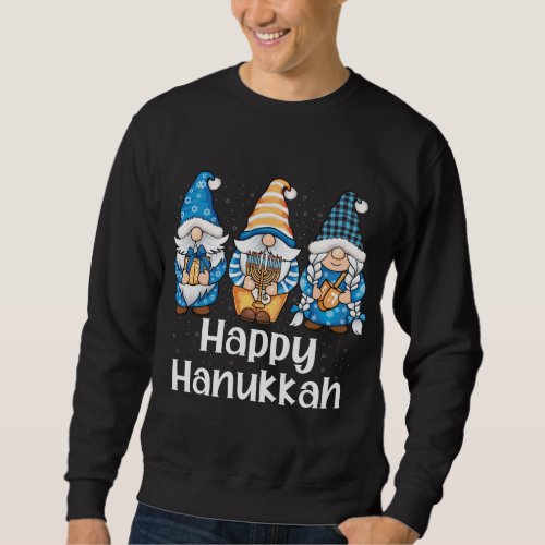 Shalom Gnomes Jew Hanukkah Chanukah Jewish Holiday Sweatshirt