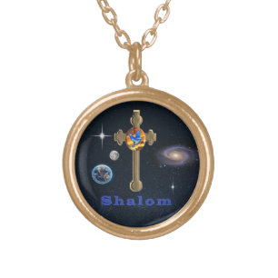 Shalom Gold Plated Necklace