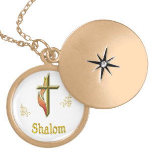 Shalom Gold Plated Necklace