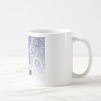 Shalom in Blue Paisley Coffee Mug