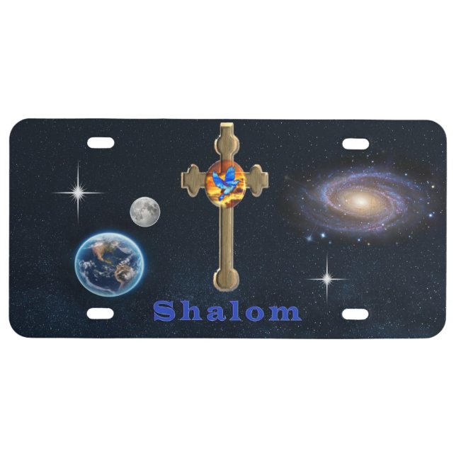 Shalom License Plate (Front)