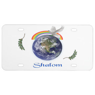 shalom license plate