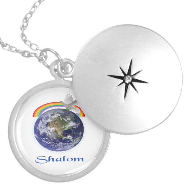 shalom locket necklace (Front)