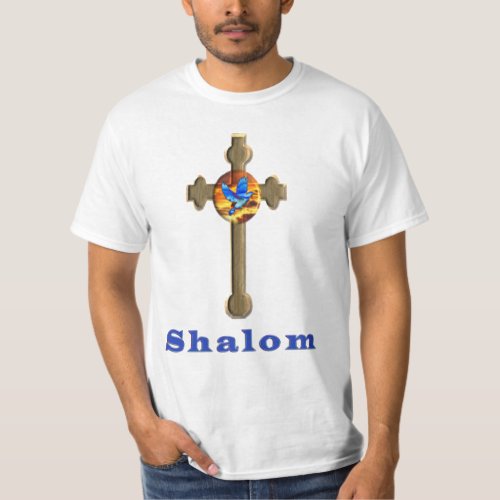 Shalom mens Christian  t_shirts