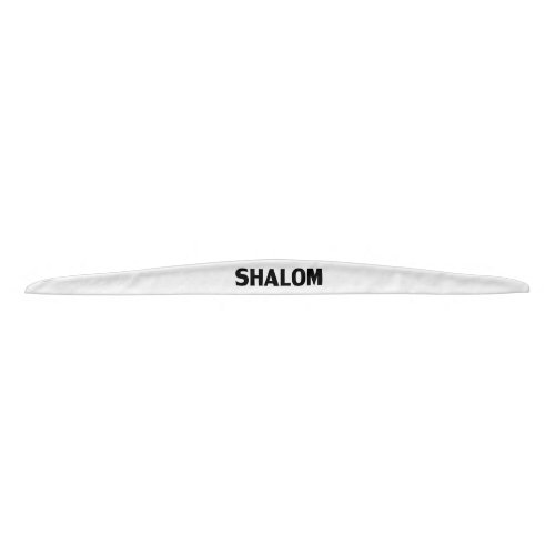 Shalom Peace black white minimalist modern simple Tie Headband