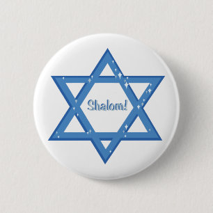 Shalom! Pinback Button