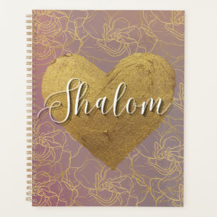 Shalom Pink & Gold Planner