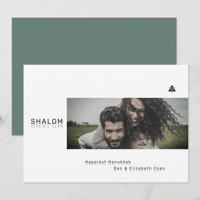 Shalom Shalom Photo Card (Front/Back)