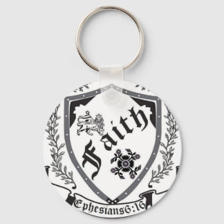 Shalom Shield of Faith Keychain