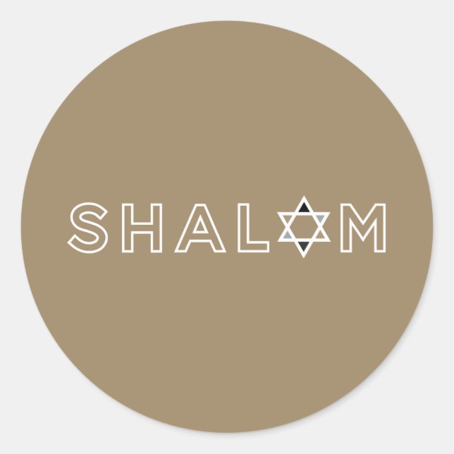 Shalom Star Stickers (Front)
