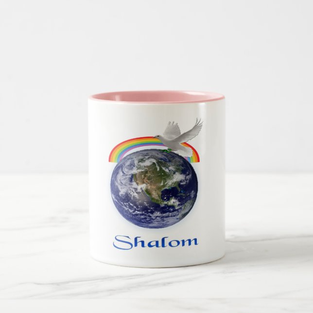 shalom Two-Tone coffee mug (Center)