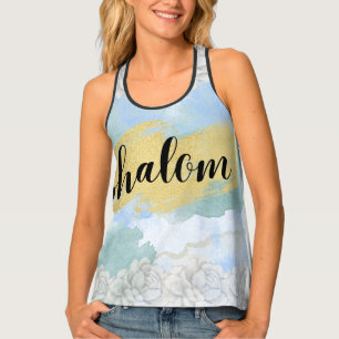 Shalom Women Print Racerback Tank Top