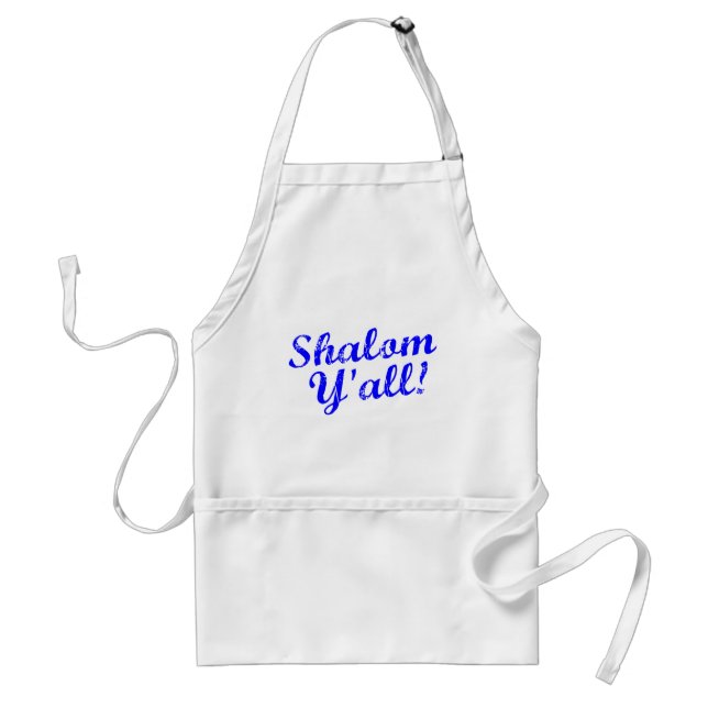 Shalom Y'all! Adult Apron (Front)