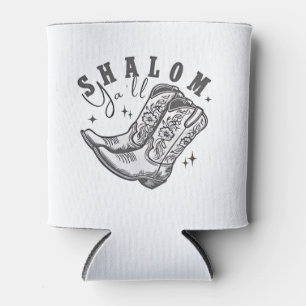 Shalom Y'all Cowboy Jewish Hanukkah West  Can Cooler